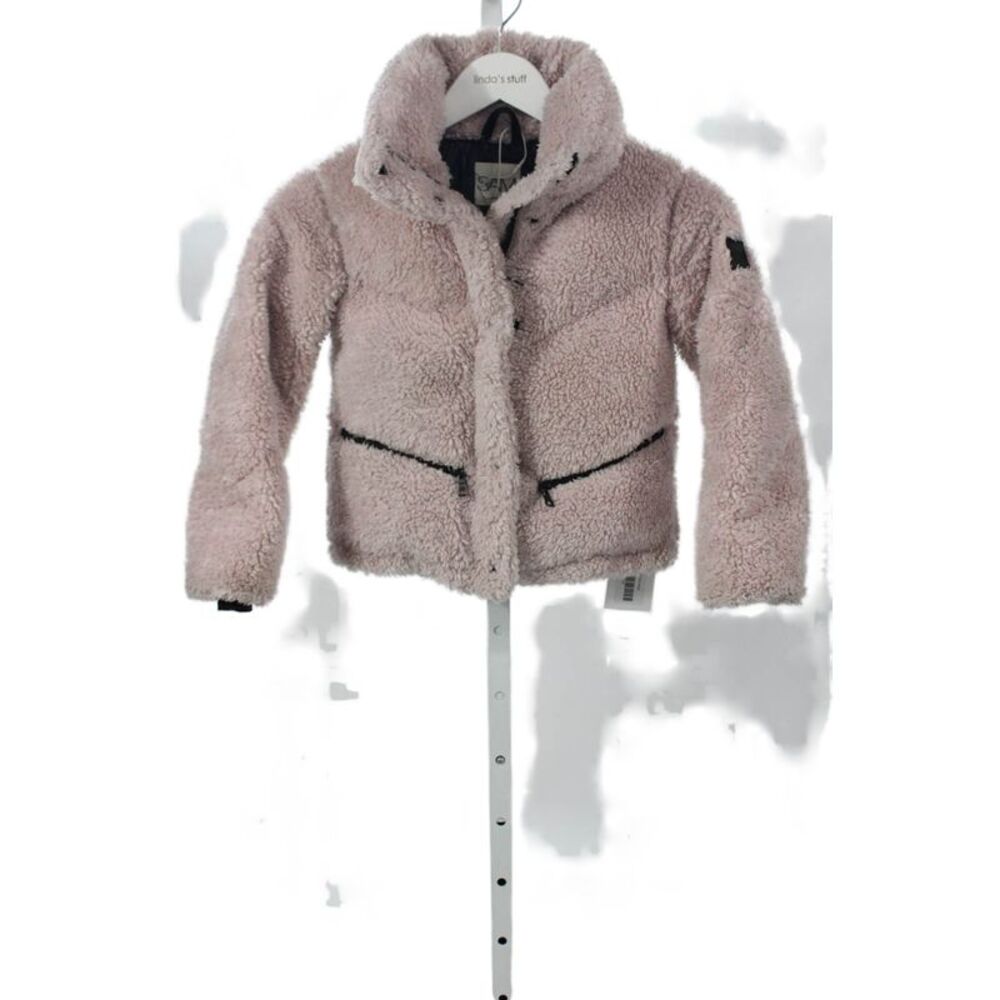 SAM Girls Long Sleeves Collared Snap Button Full Zip Coat Pink Size 6